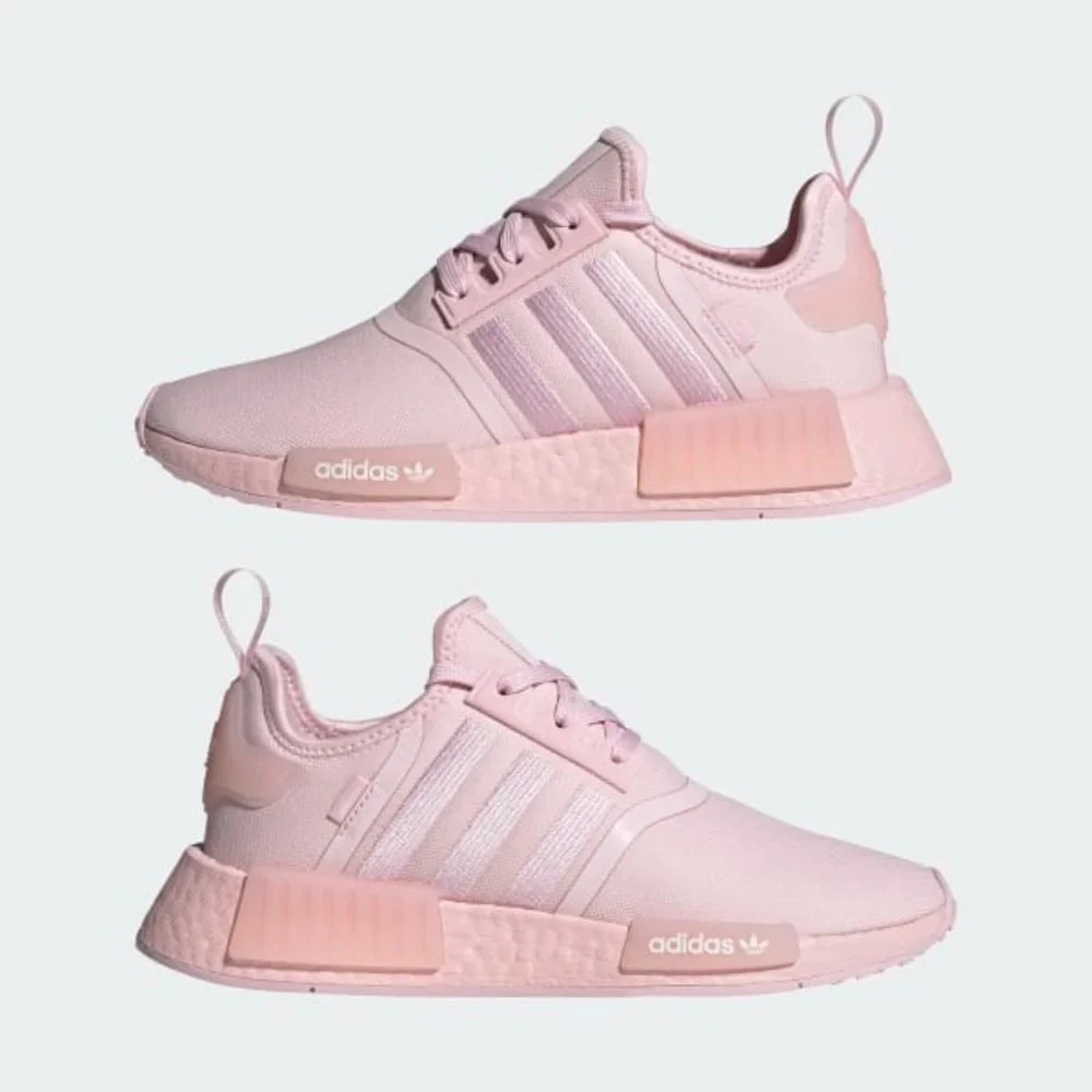 Adidas NMD R1 Low Top Mens Athletic Running Shoes Pink HQ8862 NEW Multi Sz - Picture 5 of 9